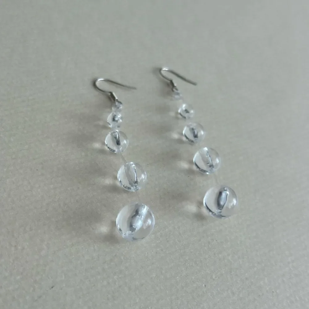 Crystal Drop Earrings S1268 - Picture 3 of 3